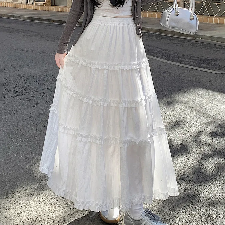 HTHK Casual Long Skirts Women's-9