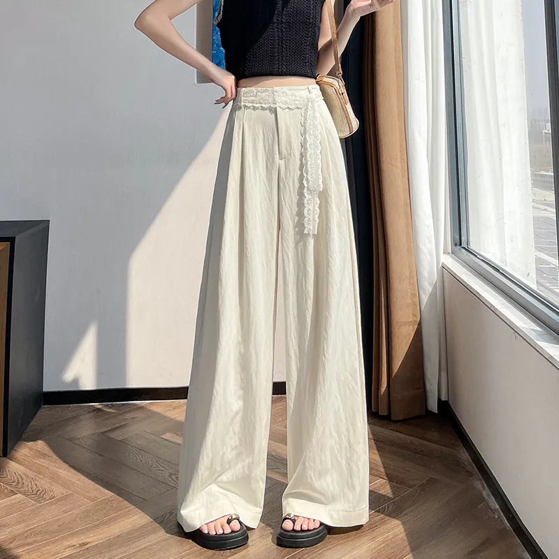 HTHK Casual Pants Women's White/Black/Cream Apricot-51