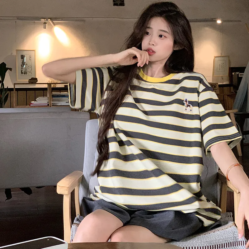 HTHK Drop Shoulder Sleeve T Shirt Women's-1