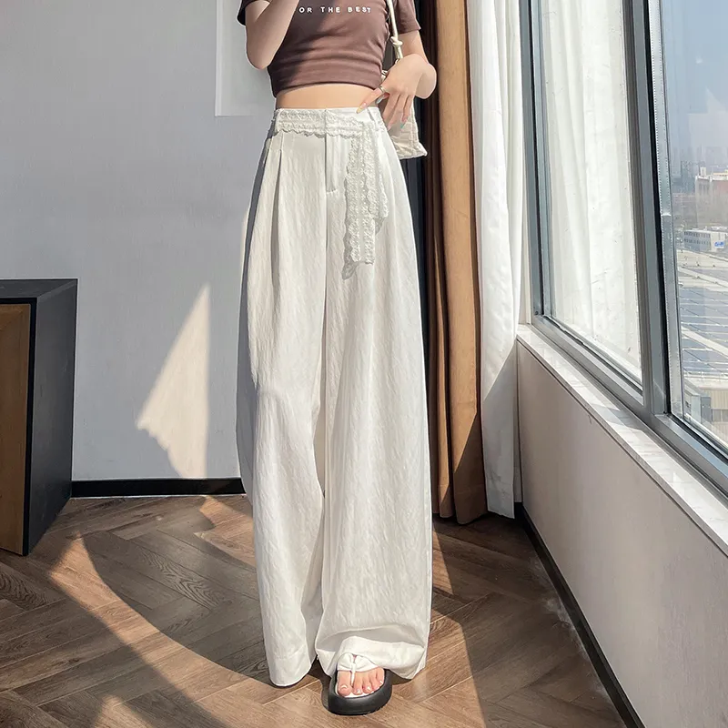 HTHK Casual Pants Women's White/Black/Cream Apricot-17