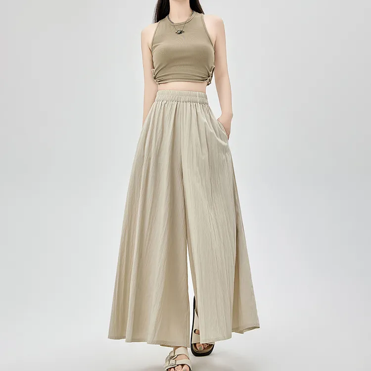 HTHK Casual Pants Women's Black/Pink/Khaki/Apricot-19