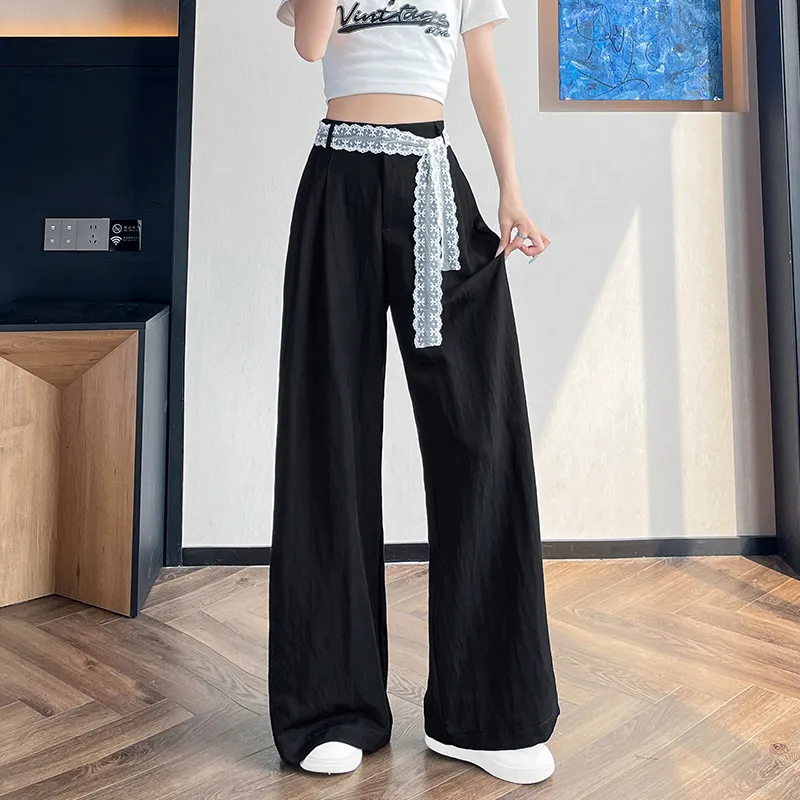HTHK Casual Pants Women's White/Black/Cream Apricot-34