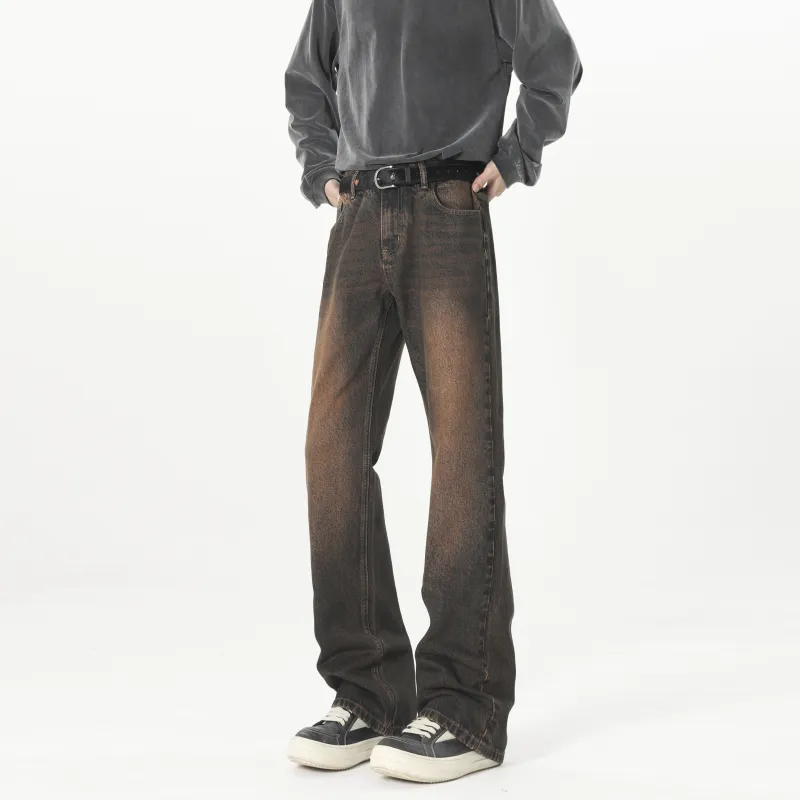 ZIXUN Jeans Unisex Red Mud-2