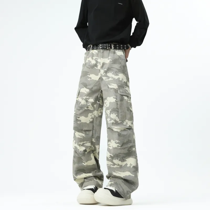 TESTUNG Jeans Unisex Desert Camouflage Style-8