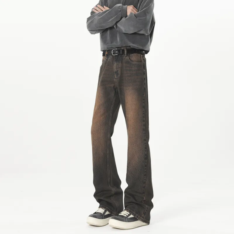 ZIXUN Jeans Unisex Red Mud-4
