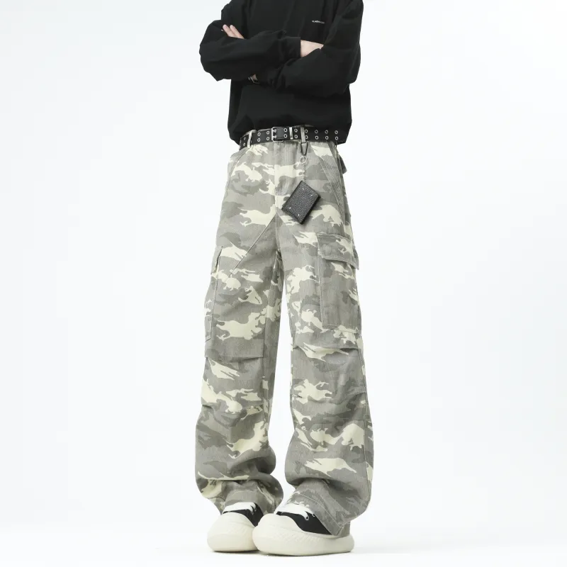 TESTUNG Jeans Unisex Desert Camouflage Style-4