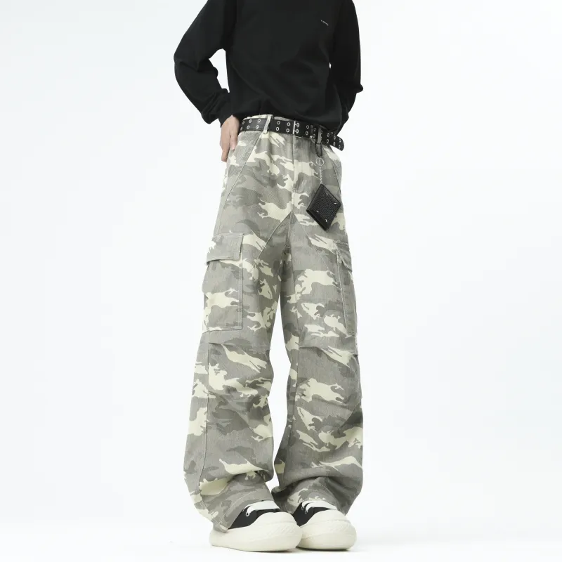 TESTUNG Jeans Unisex Desert Camouflage Style-7
