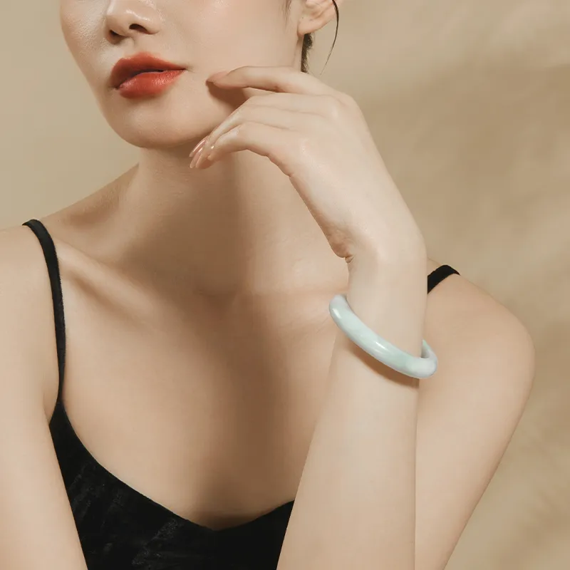LAOMIAO Bean Type Jadeite Bangles Women's-6