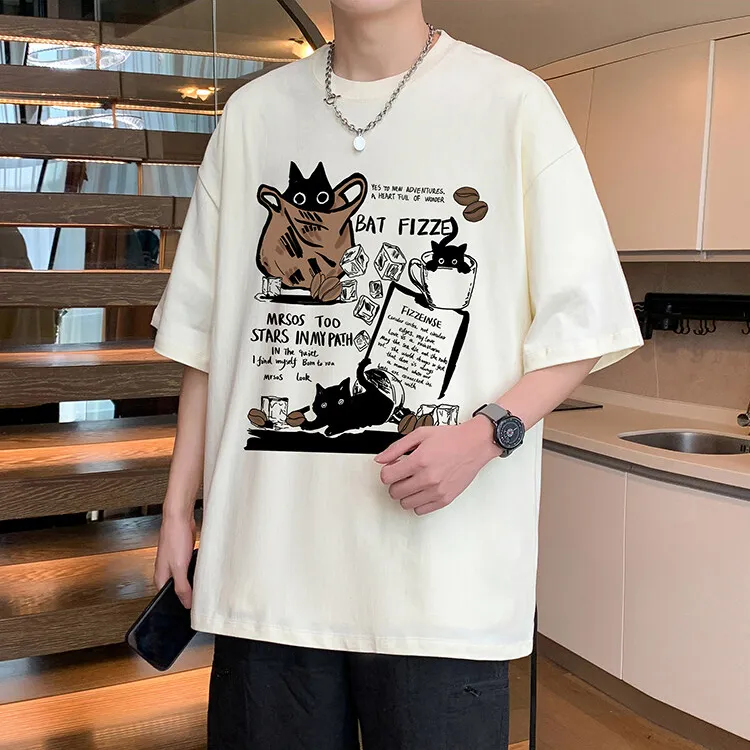 TESTUNG Fashion Minimalist Style T Shirt Men's-18