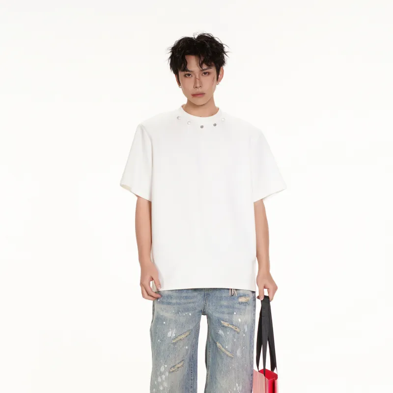 ZYKY American Luxury Streetwear Basic Versatile Commute Cropped T Shirt Unisex-14