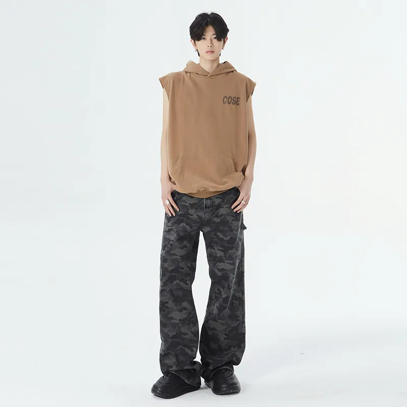 TESTUNG Trendy Casual Pants Unisex Camouflage Element-8