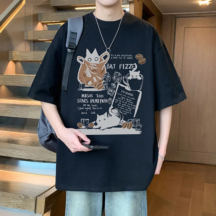 TESTUNG Fashion Minimalist Style T Shirt Men's-14