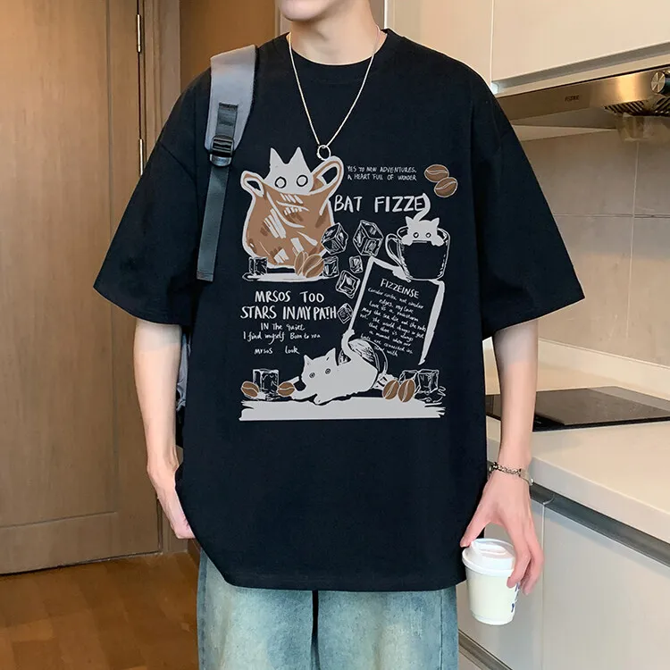 TESTUNG Fashion Minimalist Style T Shirt Men's-13