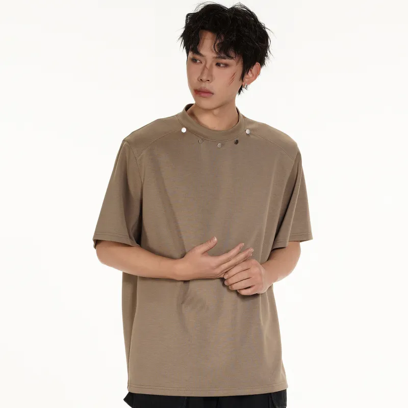 ZYKY American Luxury Streetwear Basic Versatile Commute Cropped T Shirt Unisex-4