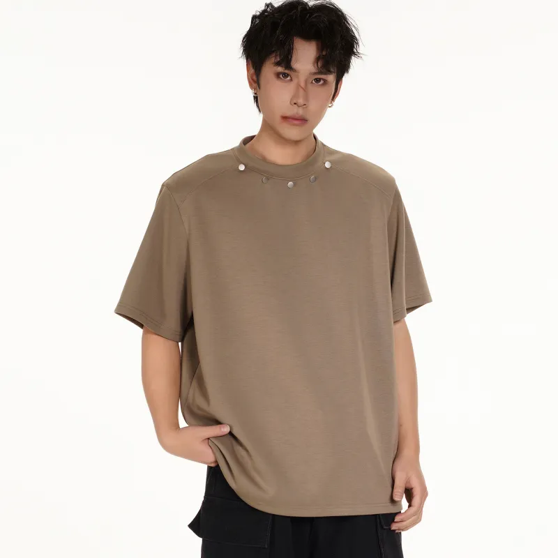 ZYKY American Luxury Streetwear Basic Versatile Commute Cropped T Shirt Unisex-3
