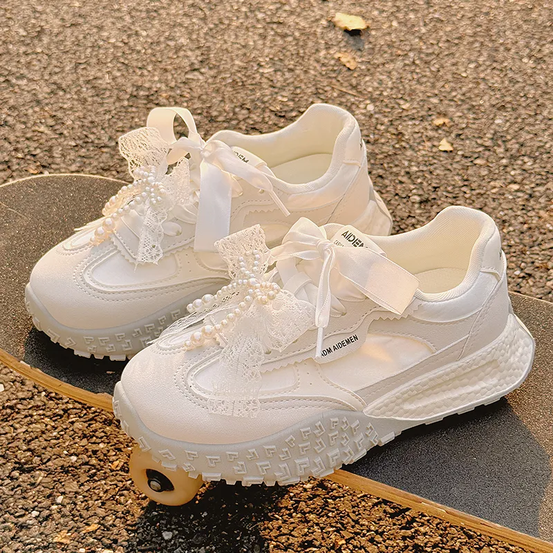 Shen Linsen Anti Slip Wear Resistant Low Top Casual Shoes Women's Beige-2