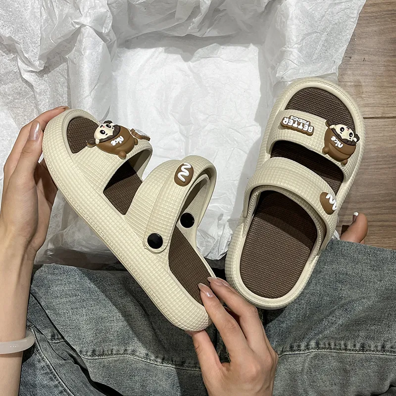 PARK DANCE Rubber Sole Quiet Slide Slippers Women's-4