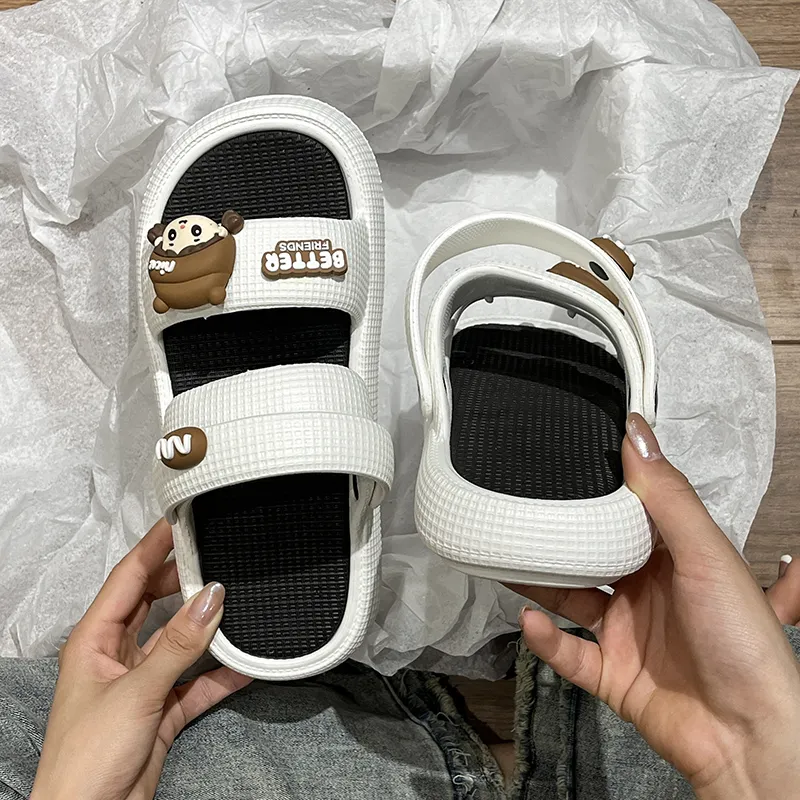 PARK DANCE Rubber Sole Quiet Slide Slippers Women's-2