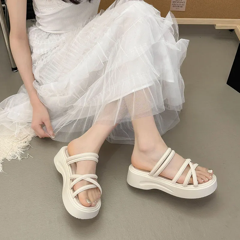 PARK DANCE Rubber Sole Odor Resistant Slide Slippers Women's-3