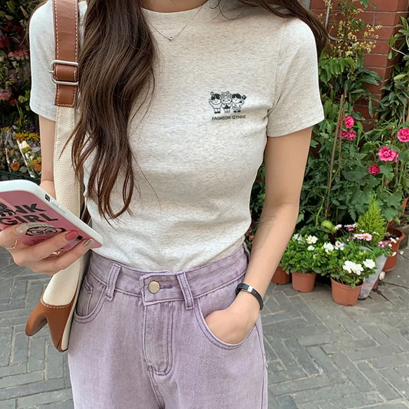 Puppytown T Shirts Women's Heather Gray-1