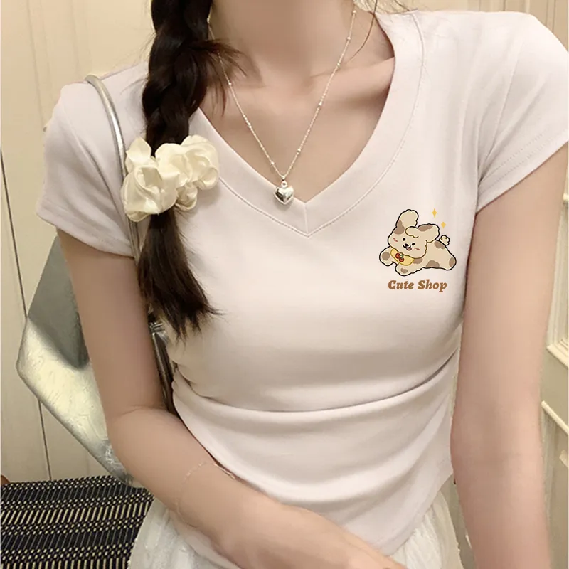 Puppytown Set in Sleeve T Shirt Women's-24