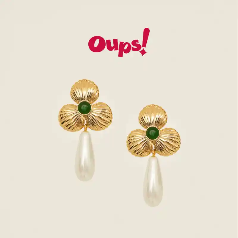 Oups! Desert Mystery Collection Zircon Unique Elegant, Fashion Versatile Original Hoop Earrings Women's-1