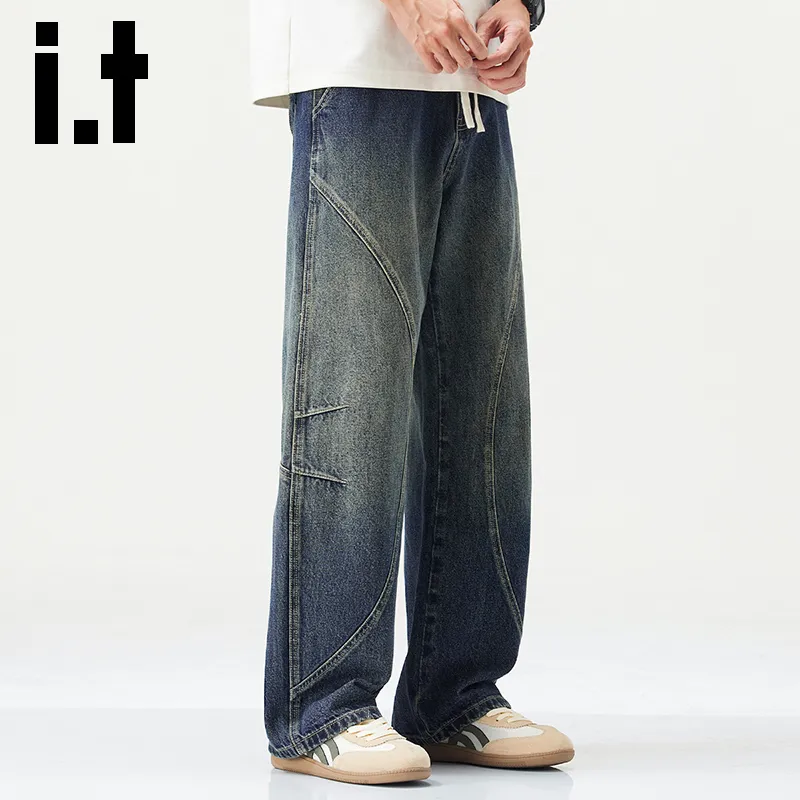 Izzue Jeans Unisex Azure Blue[Washed Craft]-2