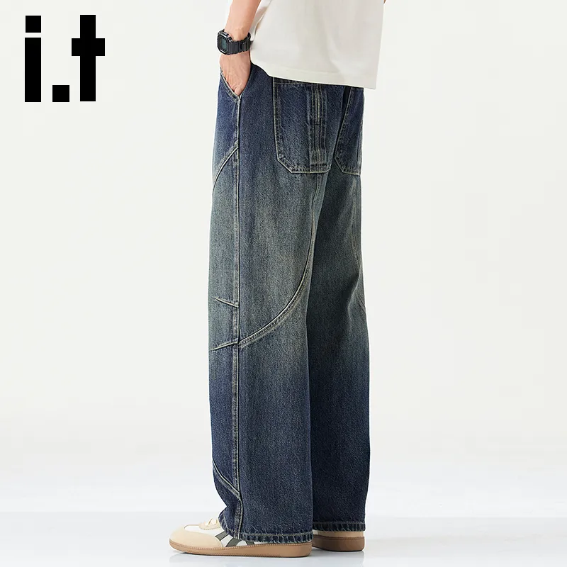 Izzue Jeans Unisex Azure Blue[Washed Craft]-5