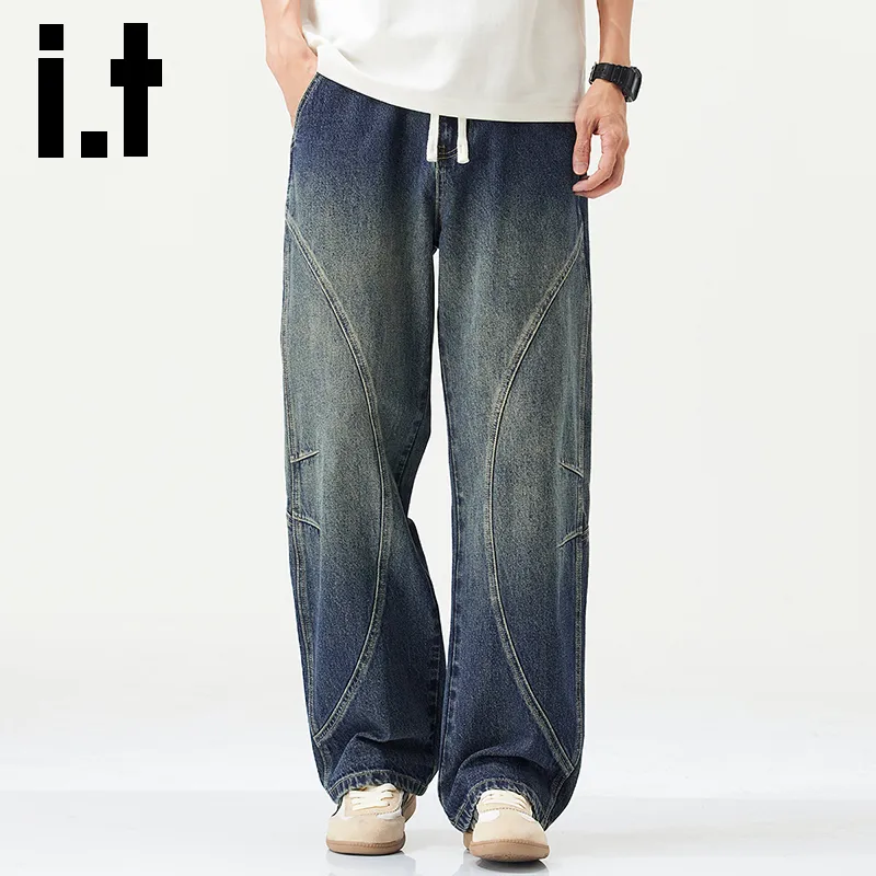 Izzue Jeans Unisex Azure Blue[Washed Craft]-1