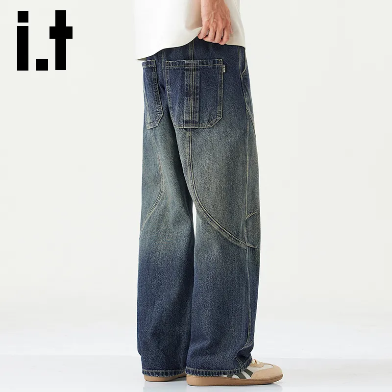 Izzue Jeans Unisex Azure Blue[Washed Craft]-6