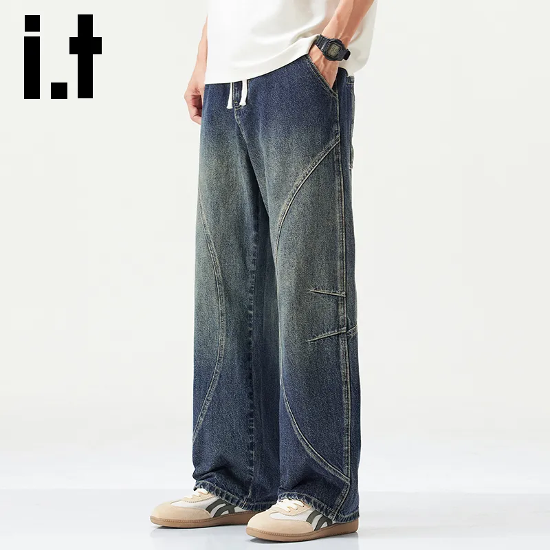 Izzue Jeans Unisex Azure Blue[Washed Craft]-3