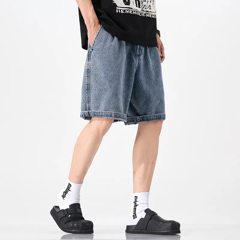 Izzue Denim Shorts Unisex Light Blue-2
