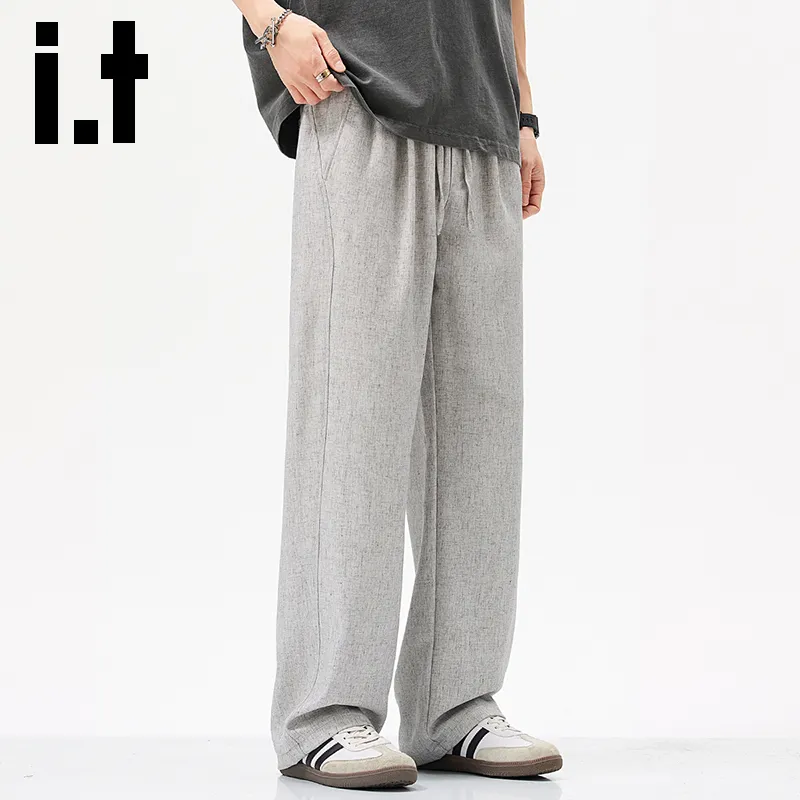 Izzue Casual Pants Unisex Gray-2