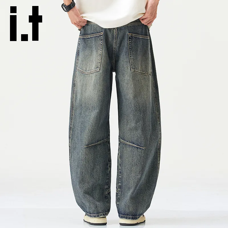 Izzue Jeans Unisex Vintage Blue[Heavily Washed]-1