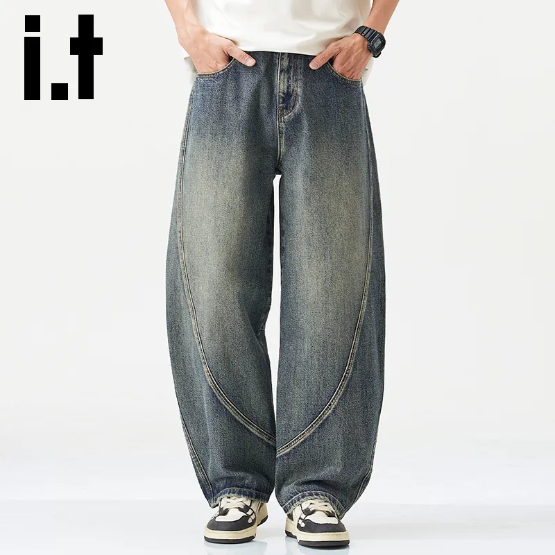 Izzue Jeans Unisex Vintage Blue[Heavily Washed]-2