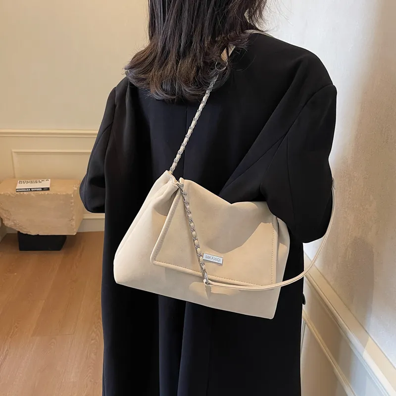 TOUTSEUL YOLO PU Shoulder Bag Women's Ecru/Black/Pink/Brown-4