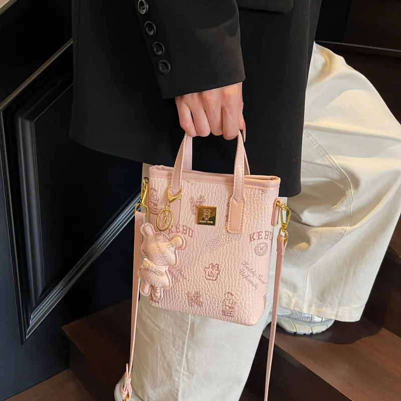 TOUTSEUL YOLO PU One Shoulder Handbag Regular Women's White/Black/Pink/Brown-15