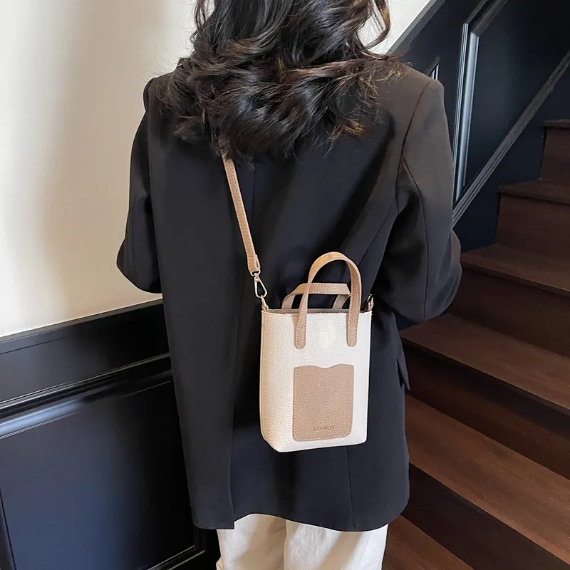 TOUTSEUL YOLO PU Shoulder Bag, Crossbody Bag, Handbag Women's White/Pink/Brown/Black-14