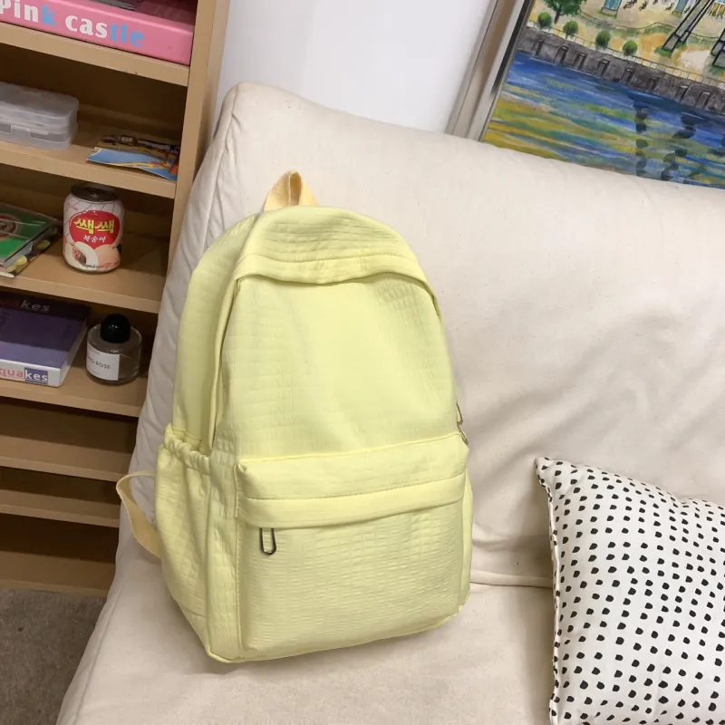 TOUTSEUL YOLO Nylon Backpack Regular Unisex White/Black/Purple/Yellow/Green-20