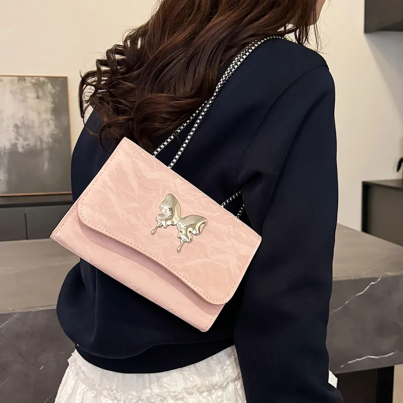 TOUTSEUL YOLO PU Shoulder Bag Women's White/Silver/Black/Blue/Pink-25