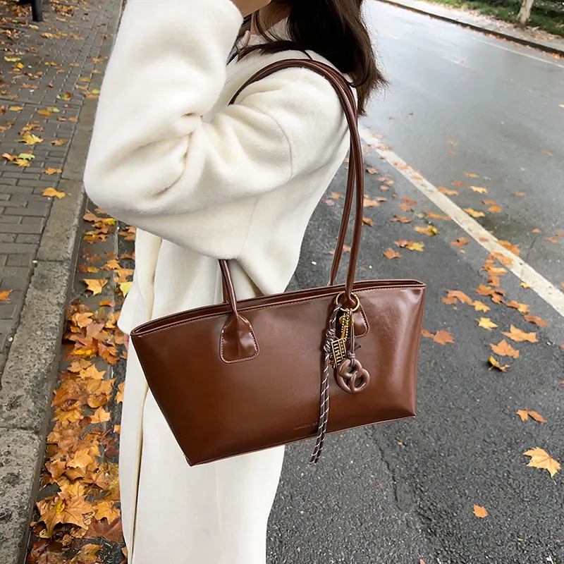 TOUTSEUL YOLO PU Shoulder Bag Women's Ancora Red/Black/Coffee/Brown/Ecru-20