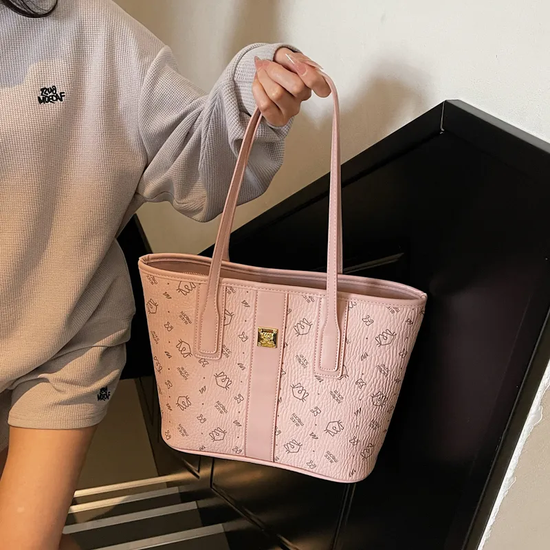 TOUTSEUL YOLO PU Handbag Regular Unisex Brown/Pink/Black/Khaki-8