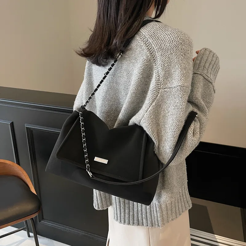 TOUTSEUL YOLO PU Shoulder Bag Women's Ecru/Black/Pink/Brown-6
