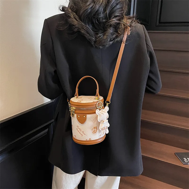 TOUTSEUL YOLO PU Handbag Women's White/Black/Pink/Brown-3