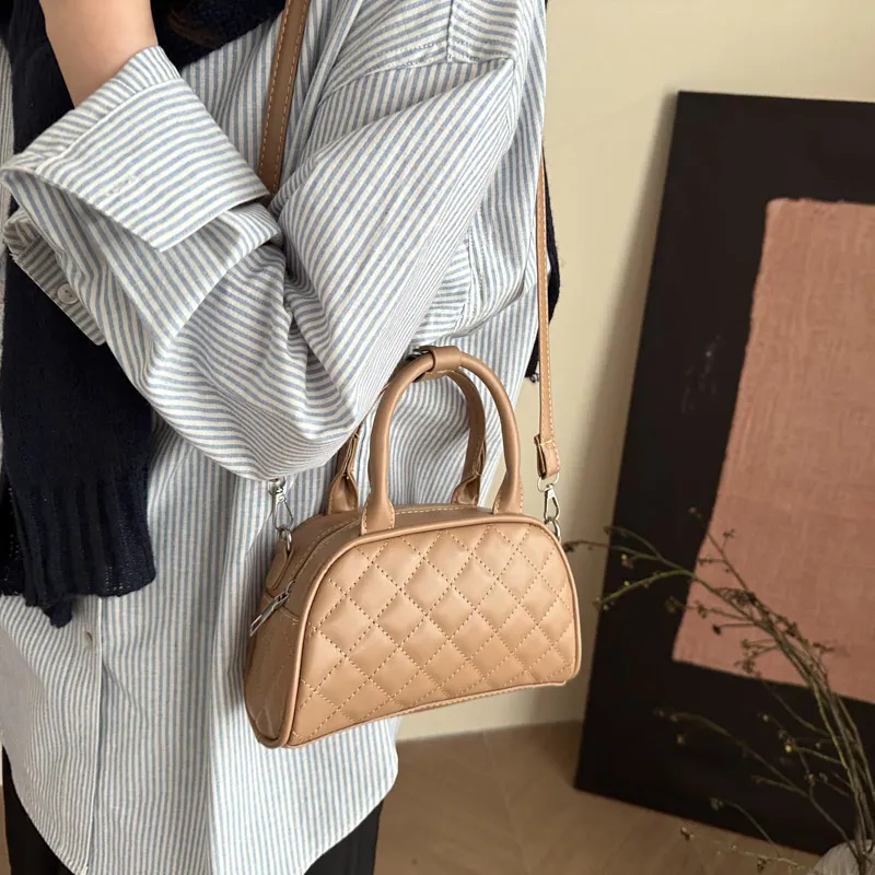 TOUTSEUL YOLO PU Handbag Women's White/Black/Khaki/Pink/Brown-12