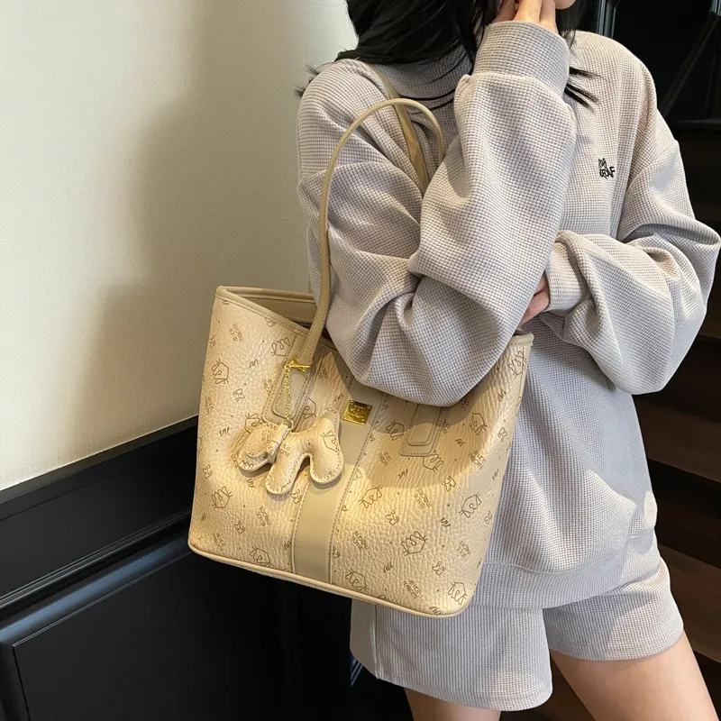 TOUTSEUL YOLO PU Handbag Regular Unisex Brown/Pink/Black/Khaki-17