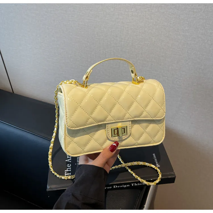 TOUTSEUL YOLO PU Handbag Women's Ecru/Yellow/Black/Burgundy/Pink-37