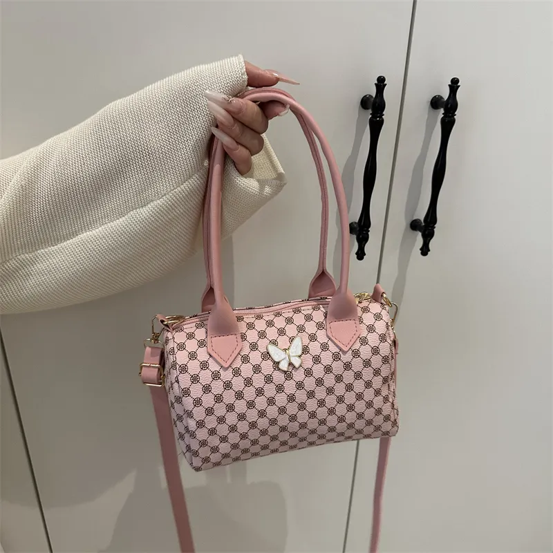 TOUTSEUL YOLO PU Boston Bag Handbag Women's White/Pink/Black/Brown-14