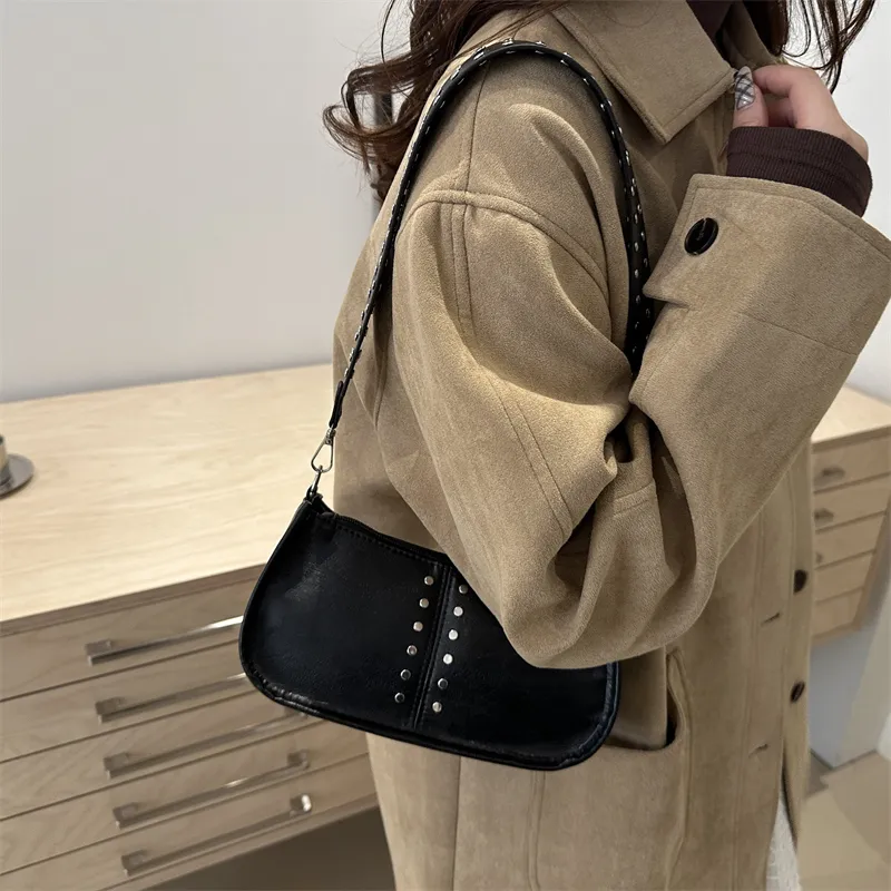 TOUTSEUL YOLO PU Shoulder Bag Women's White/Green/Red/Black/Brown-22