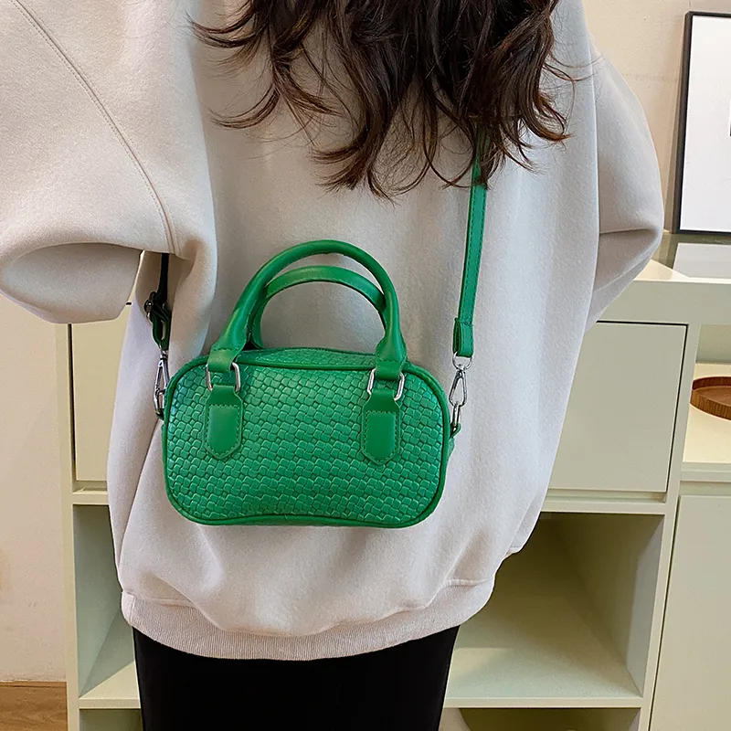 TOUTSEUL YOLO PU Boston Bag Handbag Women's Khaki/Yellow/Green/Black-14